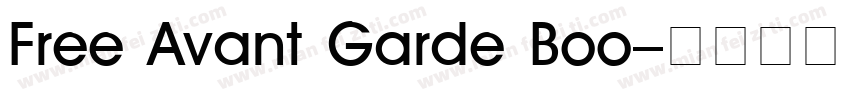 Free Avant Garde Boo字体转换
